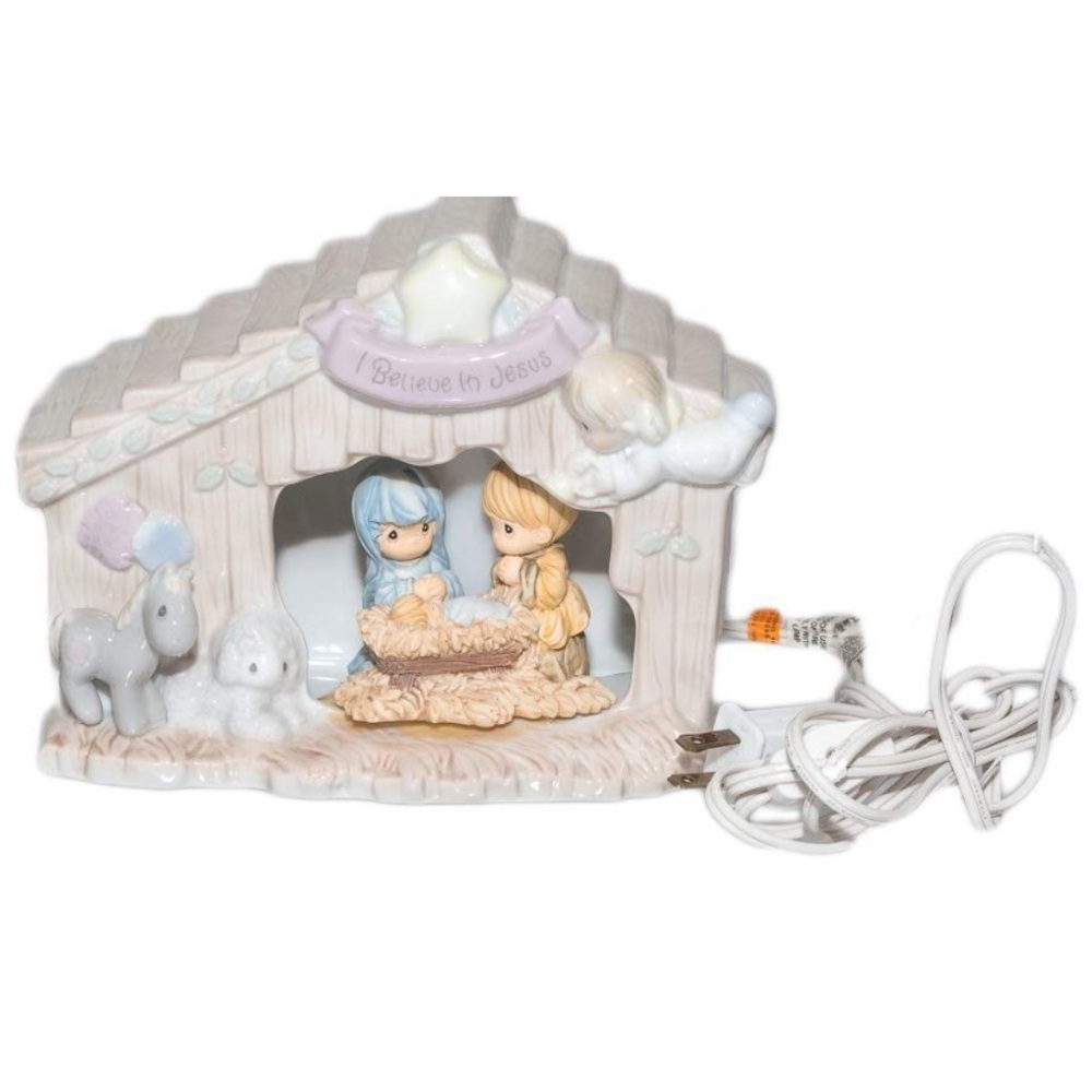 Precious Moments Collectors Lighted Nativity Set